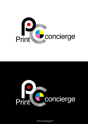 有限会社デザインスタジオ・シロ (pdst-4646)さんの印刷の窓口ショップ　「print concierge（プリントコンシェルジュ）」のロゴへの提案