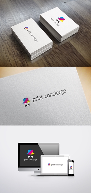 UGUG (ugug)さんの印刷の窓口ショップ　「print concierge（プリントコンシェルジュ）」のロゴへの提案