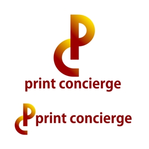 柄本雄二 (yenomoto)さんの印刷の窓口ショップ　「print concierge（プリントコンシェルジュ）」のロゴへの提案