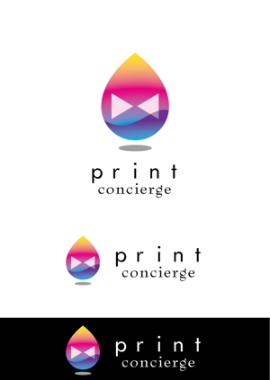 タラ福 タベタロウ (kazuo_h)さんの印刷の窓口ショップ　「print concierge（プリントコンシェルジュ）」のロゴへの提案