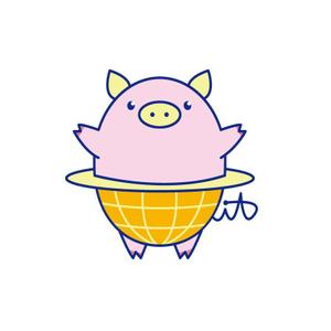 晴 (haru-mt)さんの豚のゆるキャラ　キャラクターデザインへの提案