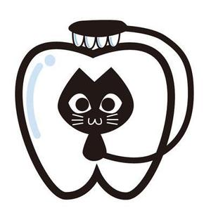 モリモト堂 ()さんの尻尾が歯ブラシになっている黒猫　が歯を磨いてくれているイメージ（グレー系の猫でも可）への提案