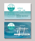 金子岳 (gkaneko)さんの店舗『antique』の名刺デザインへの提案