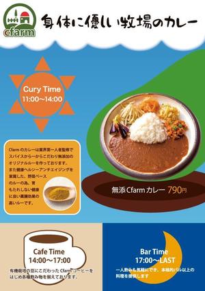 hatakeyamakさんの飲食店（カレー、カフェ、ソフトバル）のA4チラシ作成への提案