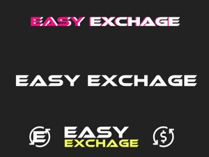 動画クリエイター (yushiya)さんの外貨自動両替機システム「easy exchange」のサービスのロゴへの提案