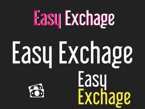 動画クリエイター (yushiya)さんの外貨自動両替機システム「easy exchange」のサービスのロゴへの提案