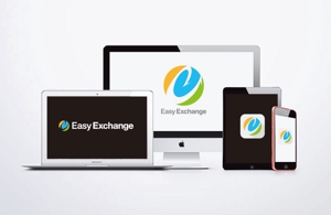 ヘッドディップ (headdip7)さんの外貨自動両替機システム「easy exchange」のサービスのロゴへの提案