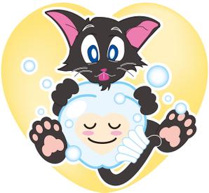 クリエイティブDTP (koide-sankyou)さんの尻尾が歯ブラシになっている黒猫　が歯を磨いてくれているイメージ（グレー系の猫でも可）への提案