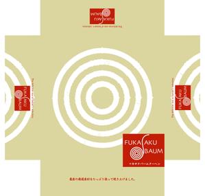 さんのバームクーヘンの箱のレイアウトデザインへの提案