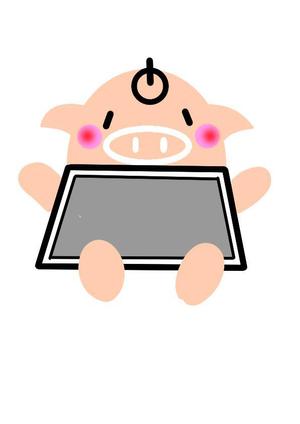 miia (miia)さんの豚のゆるキャラ　キャラクターデザインへの提案
