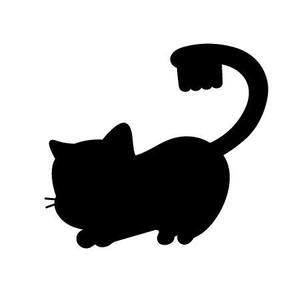 かんかん (KaNkAn)さんの尻尾が歯ブラシになっている黒猫　が歯を磨いてくれているイメージ（グレー系の猫でも可）への提案