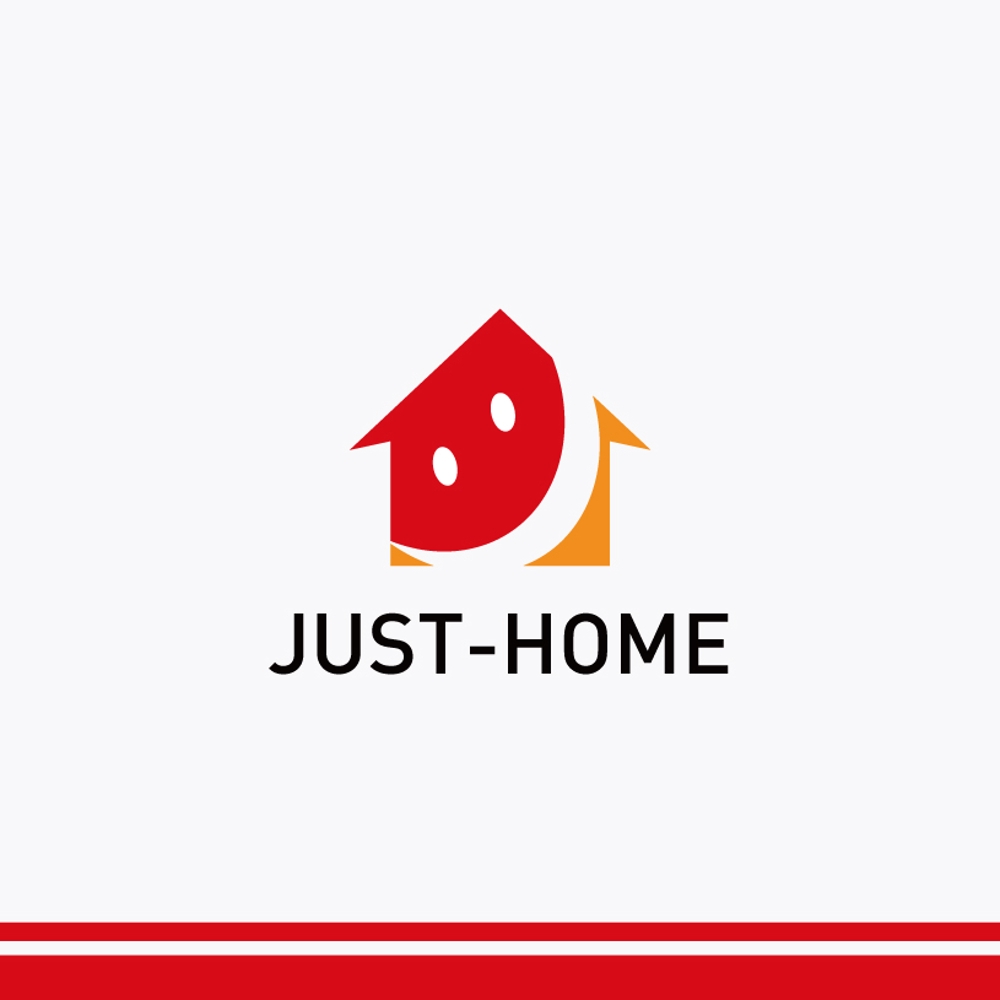 企業（不動産会社）ジャストホーム　オフィシャルロゴのデザイン
