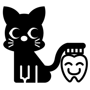kapoho hiro ()さんの尻尾が歯ブラシになっている黒猫　が歯を磨いてくれているイメージ（グレー系の猫でも可）への提案