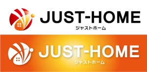 Hiko-KZ Design (hiko-kz)さんの企業（不動産会社）ジャストホーム　オフィシャルロゴのデザインへの提案