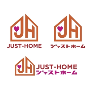 YASUSHI TORII (toriiyasushi)さんの企業（不動産会社）ジャストホーム　オフィシャルロゴのデザインへの提案