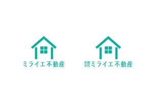 すぎやまはるか (jokotaso)さんの不動産会社「ミライエ不動産」のロゴへの提案
