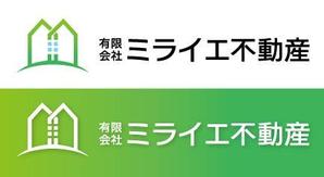 Hiko-KZ Design (hiko-kz)さんの不動産会社「ミライエ不動産」のロゴへの提案
