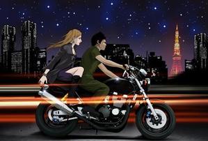 acco (acco189)さんの北欧のロック（バンパイヤ）な少女とバイクのイラストへの提案