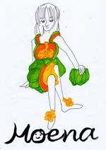 ハニービー駅西 (honey-beeekinishi)さんの野菜やフルーツのドレスを着たスタイリッシュでナチュラルな女性5人のイラストへの提案