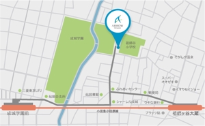 adpt_nakajima (Wwork)さんの略式地図、成城への提案
