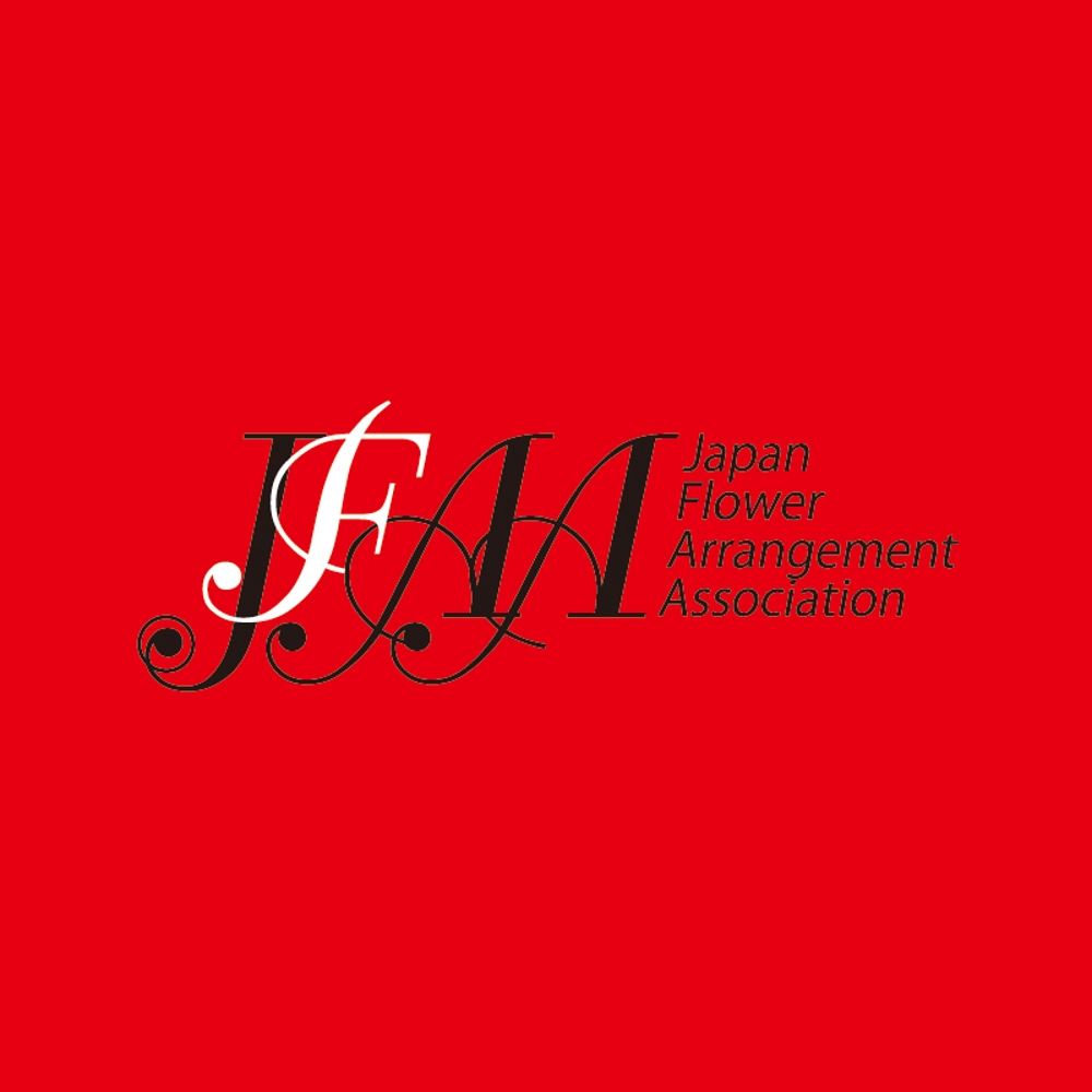 花関係の日本／タイでの教室展開 JapanFlowerArrangementAssociation(JFAA)のロゴ