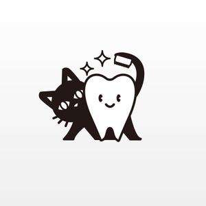 MaxDesign (shojiro)さんの尻尾が歯ブラシになっている黒猫　が歯を磨いてくれているイメージ（グレー系の猫でも可）への提案