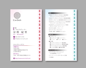 k0518 (k0518)さんの沖縄イベントプロデュース「キャンディータフト」の名刺デザインへの提案