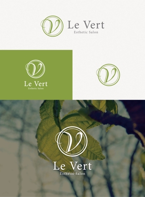tanaka10 (tanaka10)さんのエステティックサロンの店名｢Le Vert｣が含まれたロゴの作成をお願いします。（商標登録なし）への提案