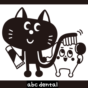 akiokano (akiokano)さんの尻尾が歯ブラシになっている黒猫　が歯を磨いてくれているイメージ（グレー系の猫でも可）への提案