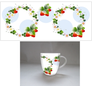 kirakira007さんのイチゴマグカップのオリジナルデザインへの提案