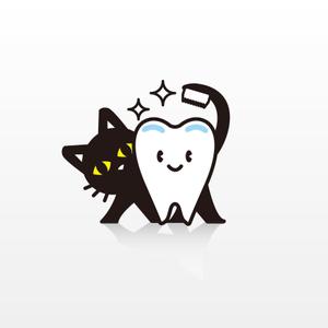 MaxDesign (shojiro)さんの尻尾が歯ブラシになっている黒猫　が歯を磨いてくれているイメージ（グレー系の猫でも可）への提案