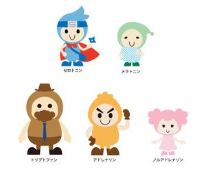 株式会社イーネットビズ (e-nets)さんの脳内物質をイメージした かわいいキャラクターWANTED !への提案