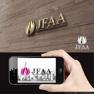 fs8156 (fs8156)さんの花関係の日本／タイでの教室展開 JapanFlowerArrangementAssociation(JFAA)のロゴへの提案