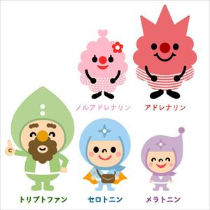 Fleur（フルール）38 (Fleur38)さんの脳内物質をイメージした かわいいキャラクターWANTED !への提案