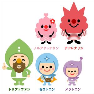 Fleur（フルール）38 (Fleur38)さんの脳内物質をイメージした かわいいキャラクターWANTED !への提案