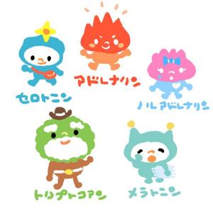 すしず ()さんの脳内物質をイメージした かわいいキャラクターWANTED !への提案