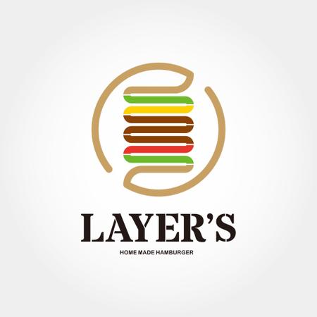 ランプ デザイン (uponism0410)さんのハンバーガーカフェ　LAYER'Sのロゴへの提案