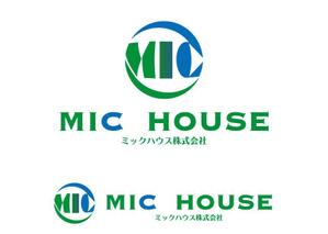 as106さんの不動産売買仲介業 MIC house カタカナの場合 ミックハウス株式会社 ロゴへの提案