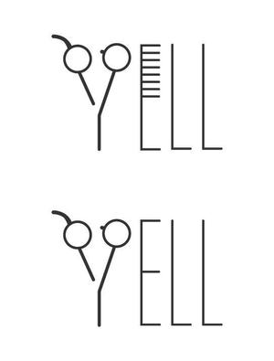 furakutaru (uma_)さんの新規美容室「YELL」のロゴへの提案