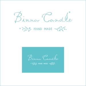 HIRAISO SIMONE (uramadara-h)さんのハンドメイド　キャンドルショップサイト「BINNACANDLE」のロゴへの提案