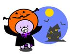ko-jin (k0616n2007)さんのハロウインのクマのかわいいキャラクターデザインへの提案