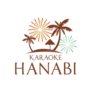 ririri design works (badass_nuts)さんのカラオケプレイス「HANABI」のロゴへの提案
