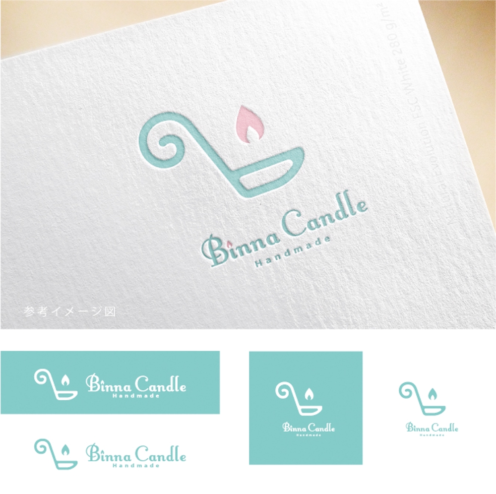ハンドメイド　キャンドルショップサイト「BINNACANDLE」のロゴ