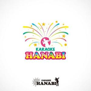 無彩色デザイン事務所 (MUSAI)さんのカラオケプレイス「HANABI」のロゴへの提案