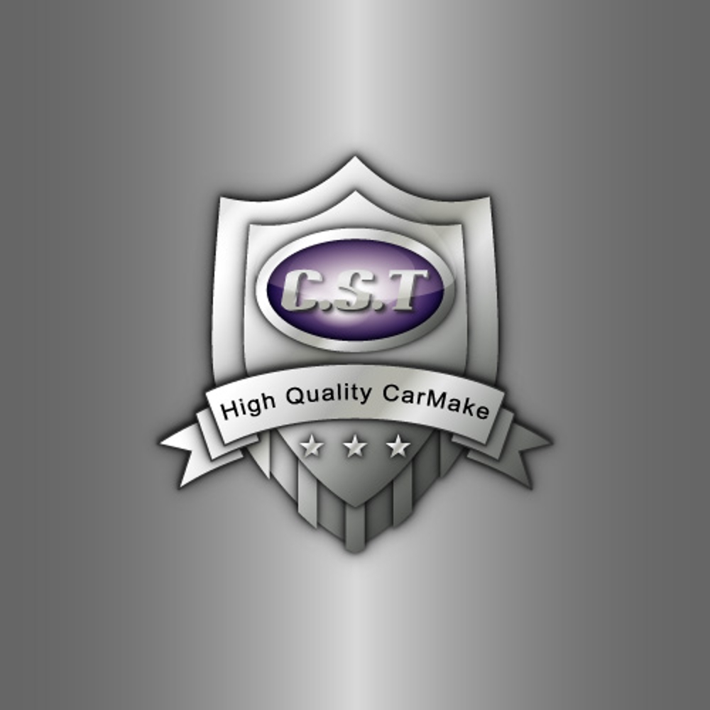 「High Quality CarMake C.S.T」のロゴ作成