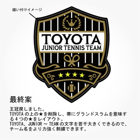 ジュニアテニスチーム Toyota Junior Tennis Team のロゴ作成の依頼 外注 ロゴ作成 デザインの仕事 副業 クラウドソーシング ランサーズ Id