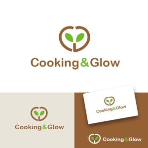 twoway (twoway)さんの飲食店「Cooking&Glow」のロゴへの提案