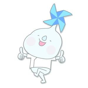 kunii kazuhiro (k921)さんのHPやブログで使うキャラクターデザイン。「そよかぜくん」２～３頭身　女性受け可愛らしい清潔感あるへの提案