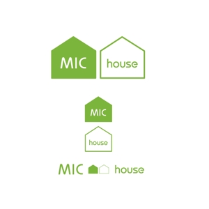 DOF2さんの不動産売買仲介業 MIC house カタカナの場合 ミックハウス株式会社 ロゴへの提案
