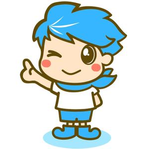E.crayon (yuuuuuu_ecolibra)さんのHPやブログで使うキャラクターデザイン。「そよかぜくん」２～３頭身　女性受け可愛らしい清潔感あるへの提案